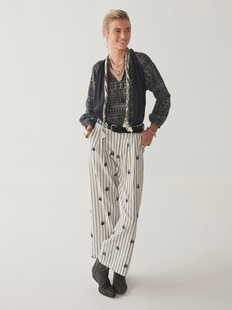 Sandrine Blouse - Tinos Blue - Maison Hotel