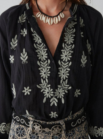 Tina Blouse - Lucciola Notte - Maison Hotel