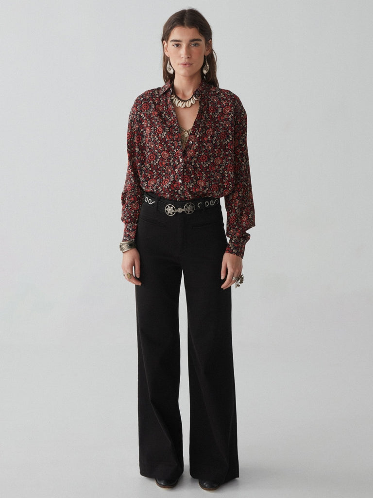 Tristan Blouse - Crisantemo Saffron - Maison Hotel