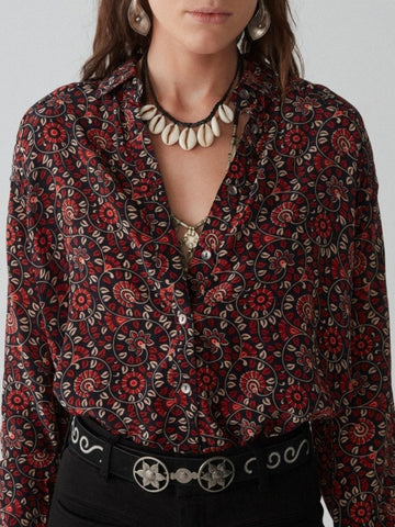 Tristan Blouse - Crisantemo Saffron - Maison Hotel