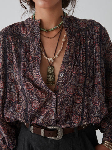 Venice Blouse - Starry Night - Maison Hotel