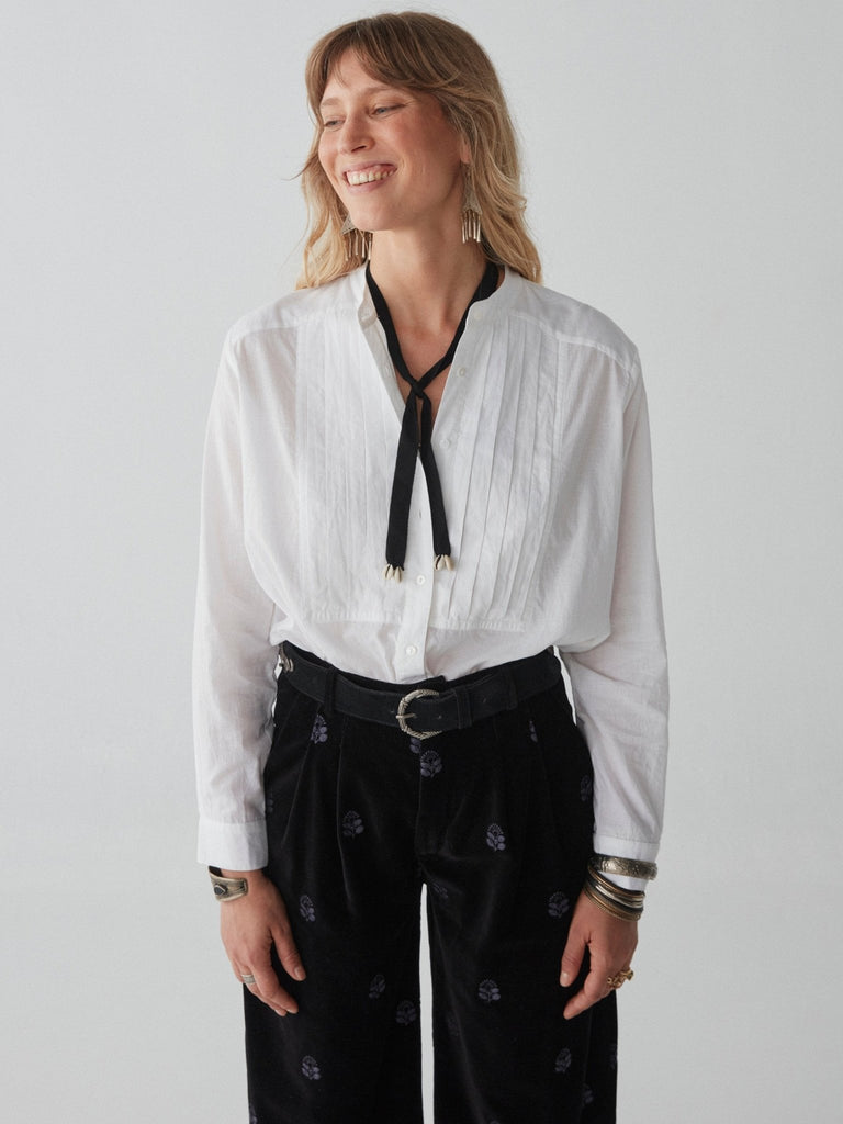 Yves Blouse - Tuxedo Off White - Maison Hotel