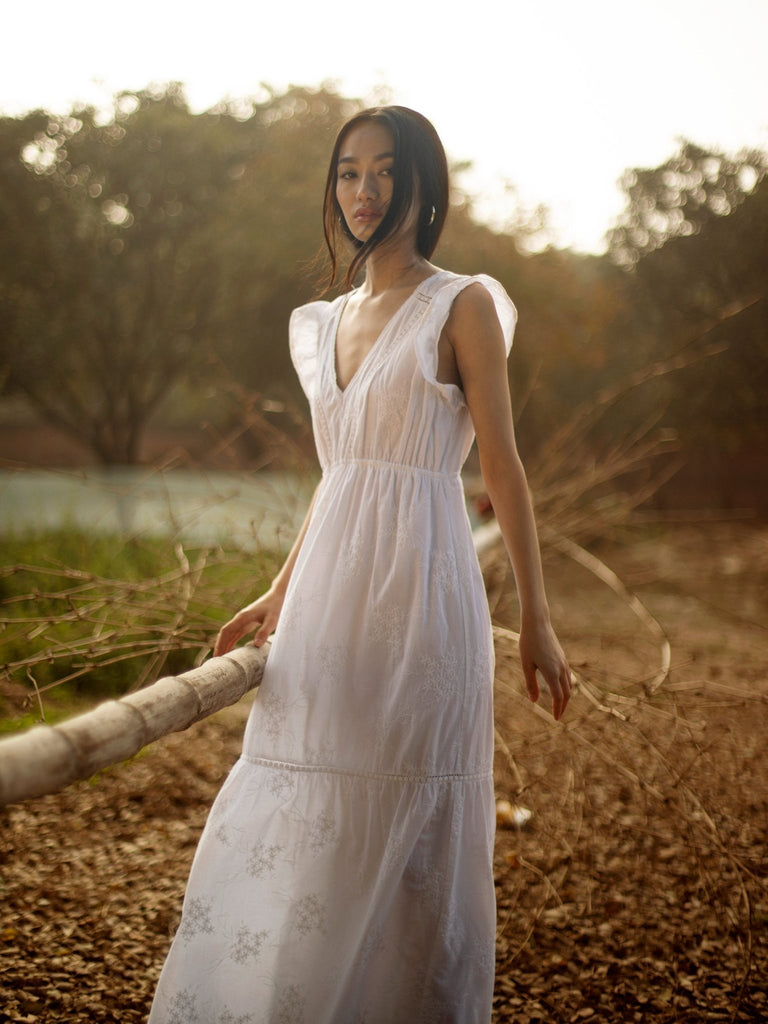 Anahi Dress - Pure White - Maison Hotel