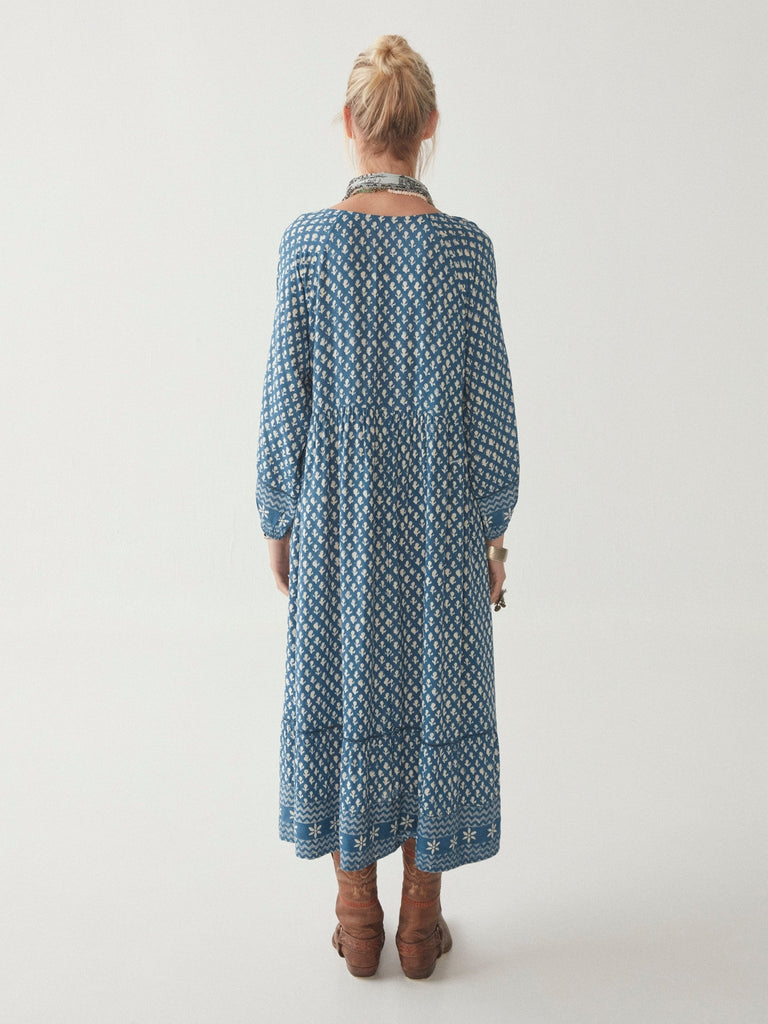 Antonia Dress - Blue Simone - Maison Hotel