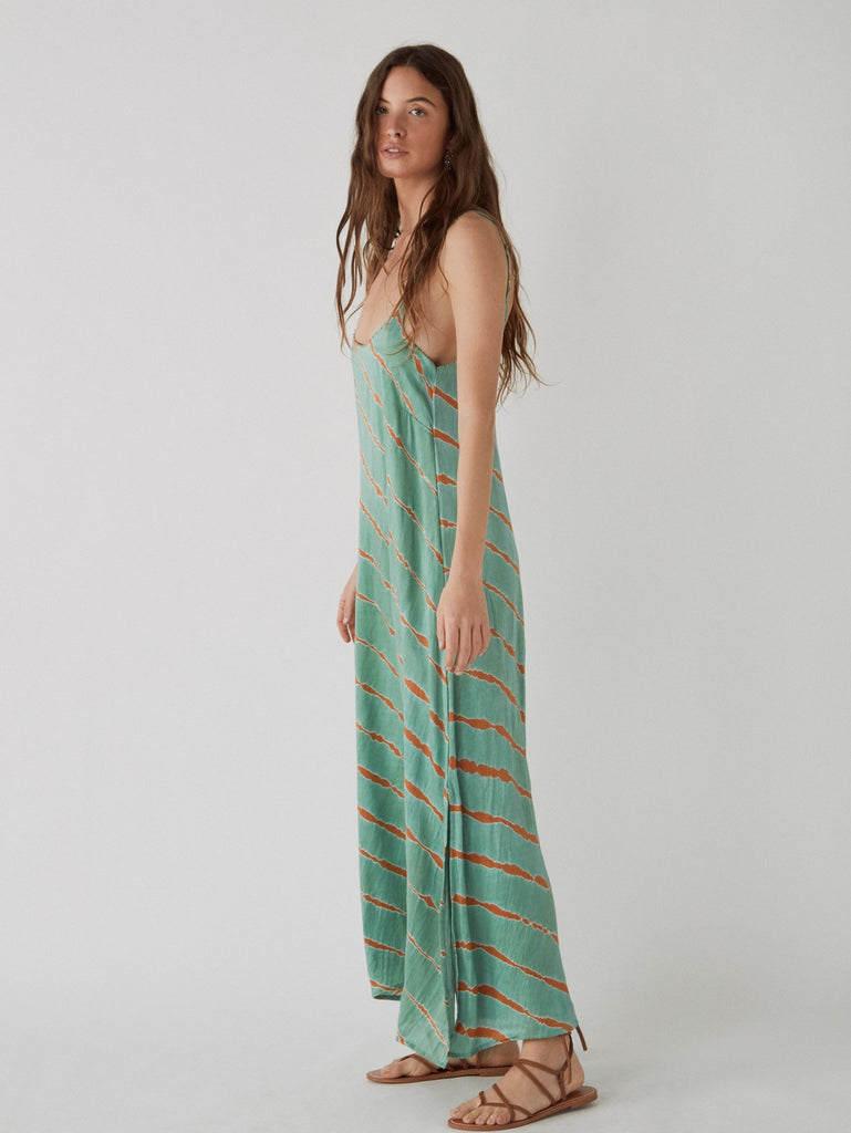 Bella Dress - Tie-Dye Vert - Maison Hotel