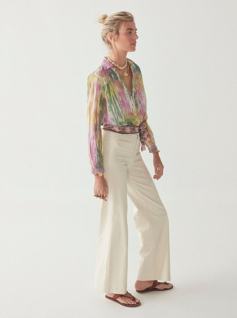 Bruna Blouse - Water Lilies - Maison Hotel