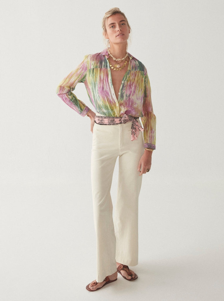 Bruna Blouse - Water Lilies - Maison Hotel