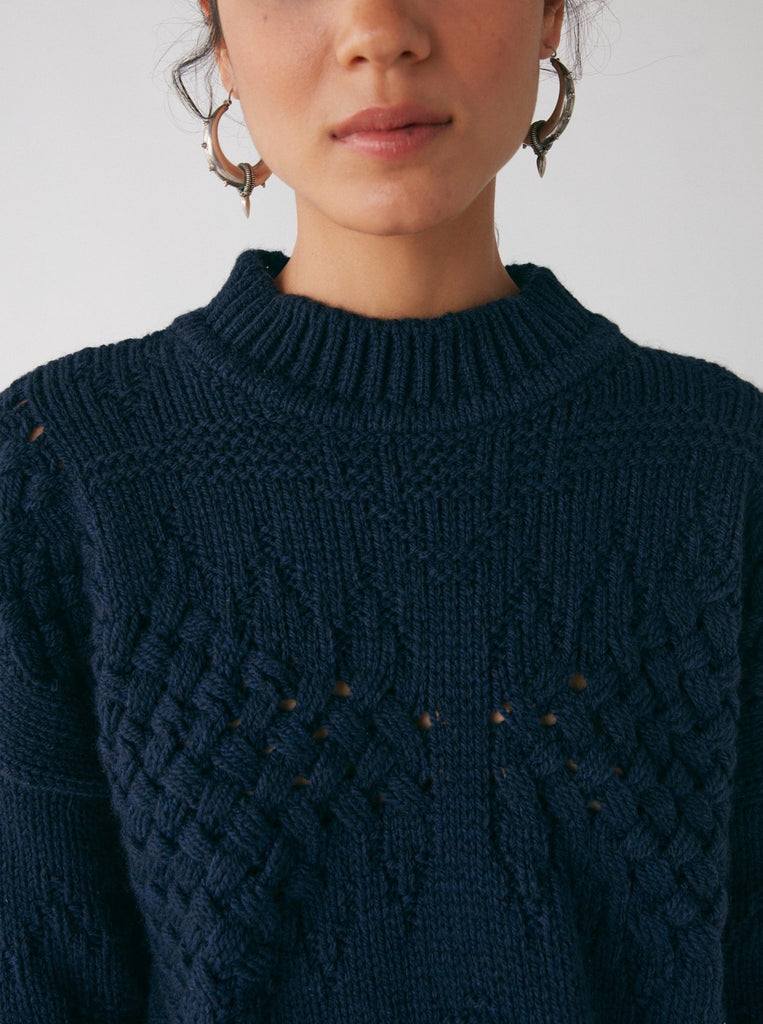 Chamonix Sweater - Cotton Floss Blue - Maison Hotel