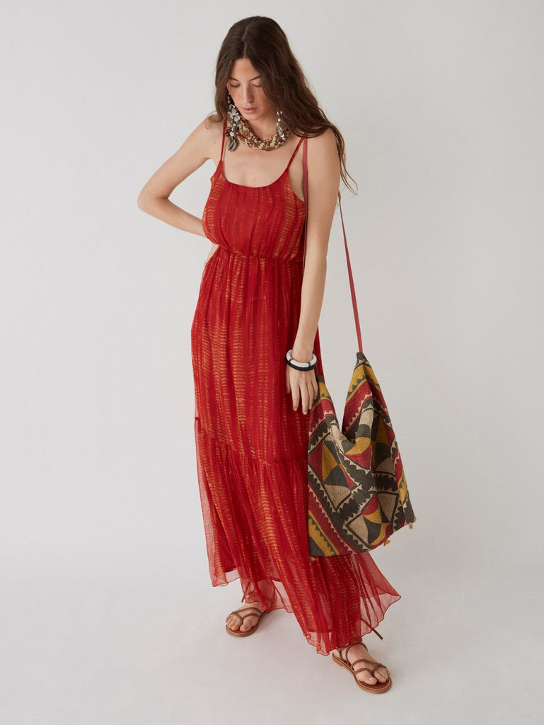 Claudina Dress - Mirage Rouge - Maison Hotel