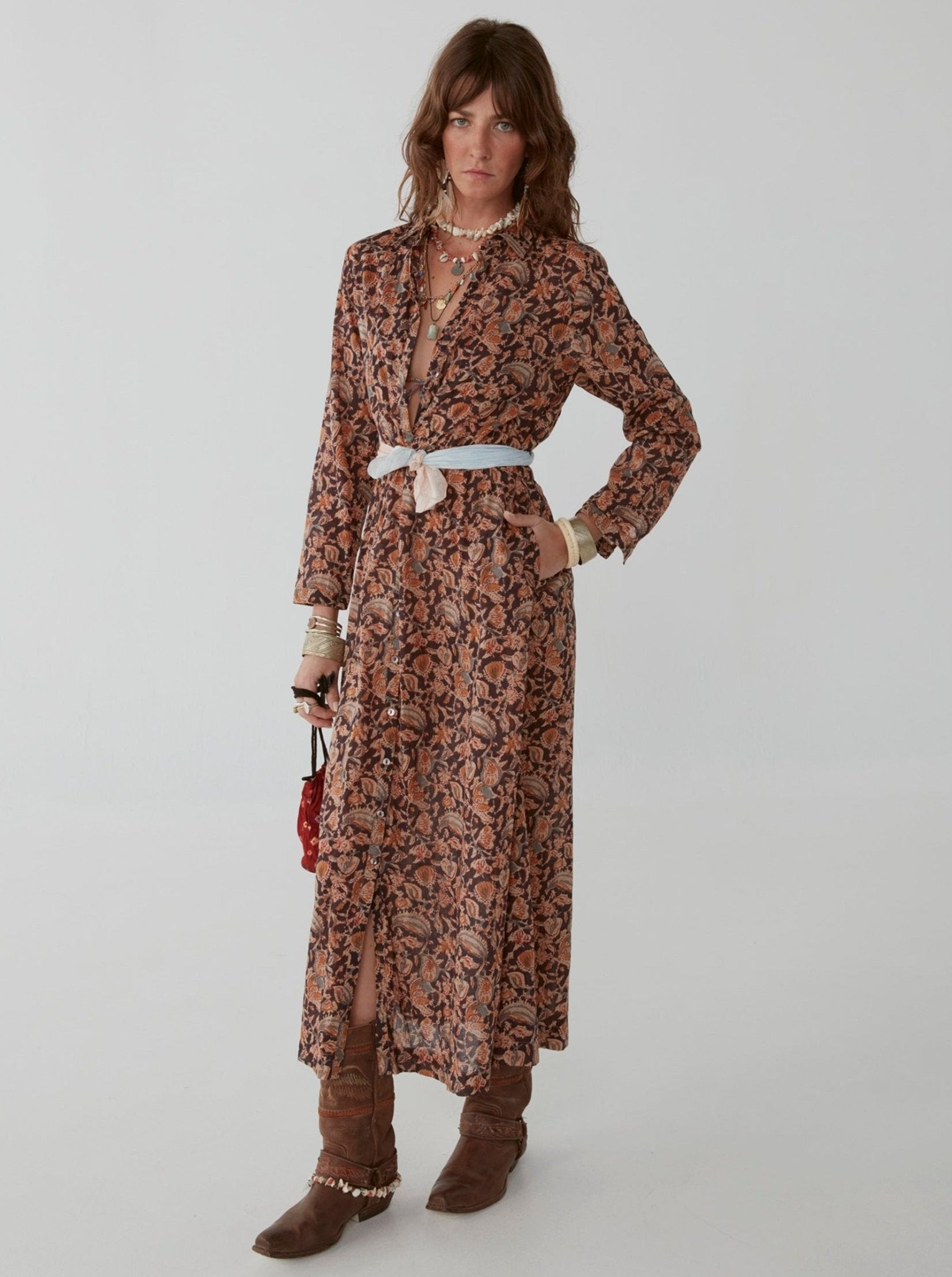 Clotilde Dress Bangalore Blue Note