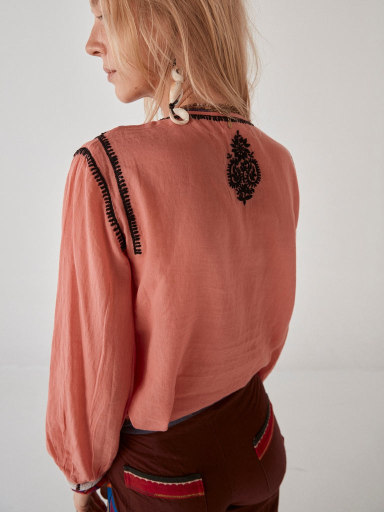 Gabriela Blouse - Raspberry - Maison Hotel