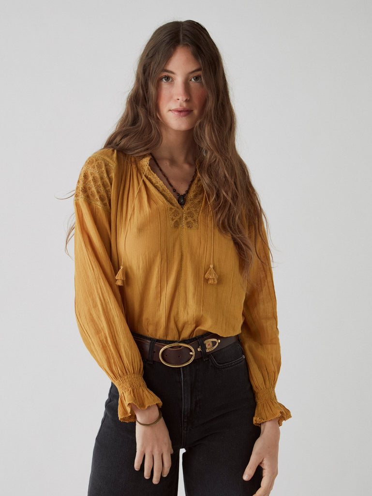 Gala Blouse - Honey - Maison Hotel