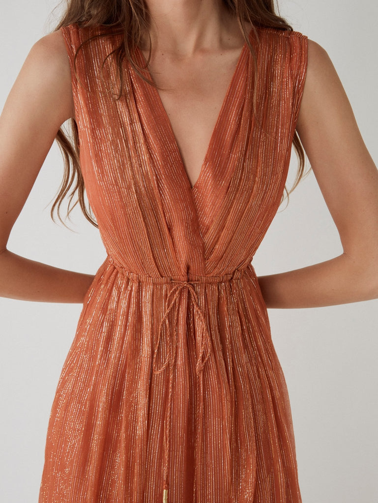 Hanna Dress - Terracotta - Maison Hotel