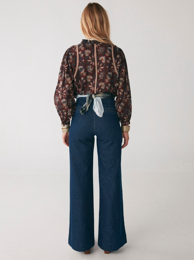 Ingrid Blouse - Srinagar Tobacco - Maison Hotel