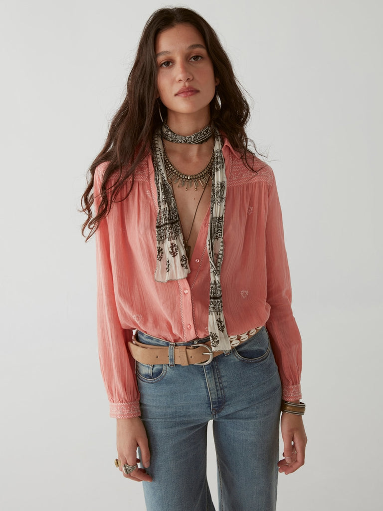 Jerry Blouse - Cuore Matto Sunrise Pink - Maison Hotel