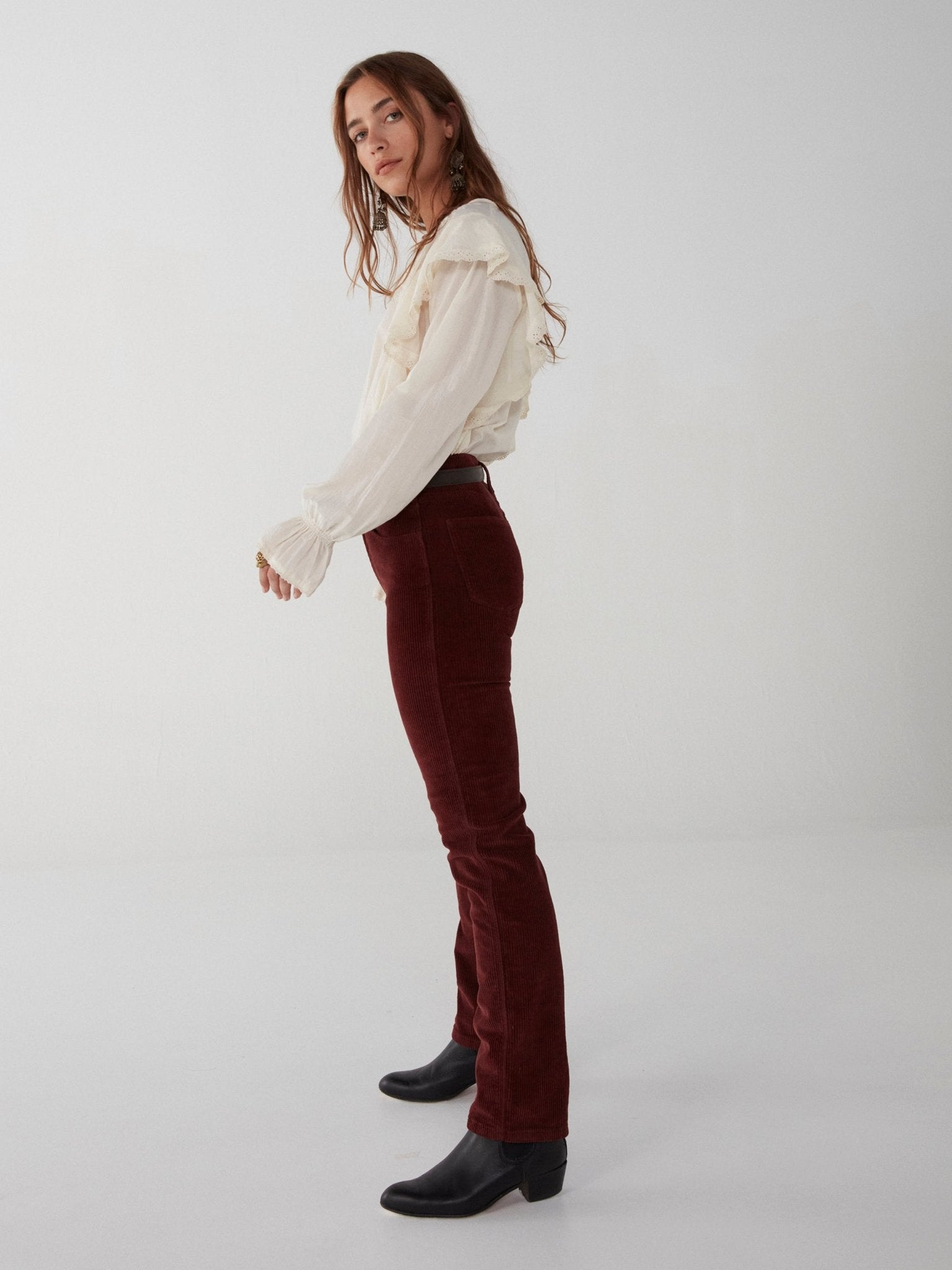 Corduroy trousers made of hemp with organic cotton 51549