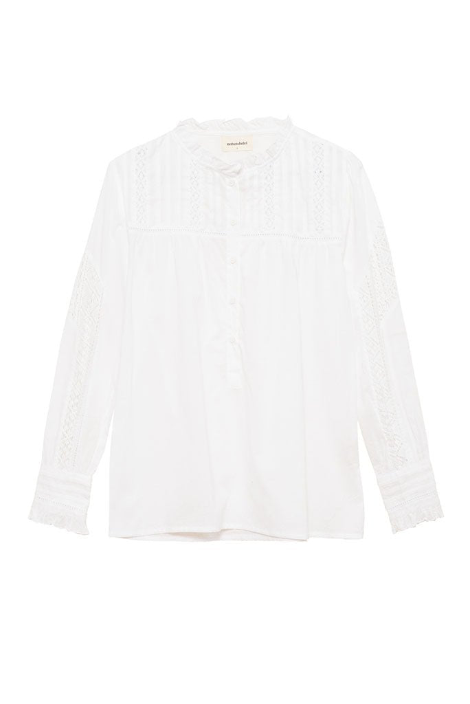 Lucille Blouse - Romantic White - Maison Hotel