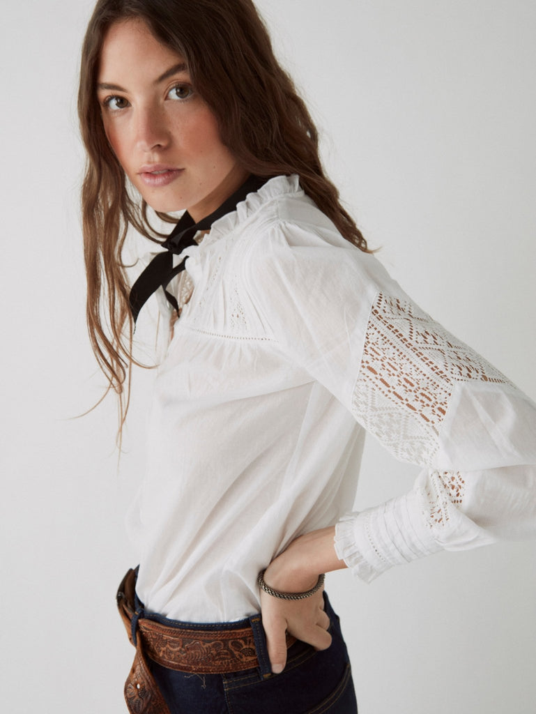 Lucille Blouse - Romantic White - Maison Hotel