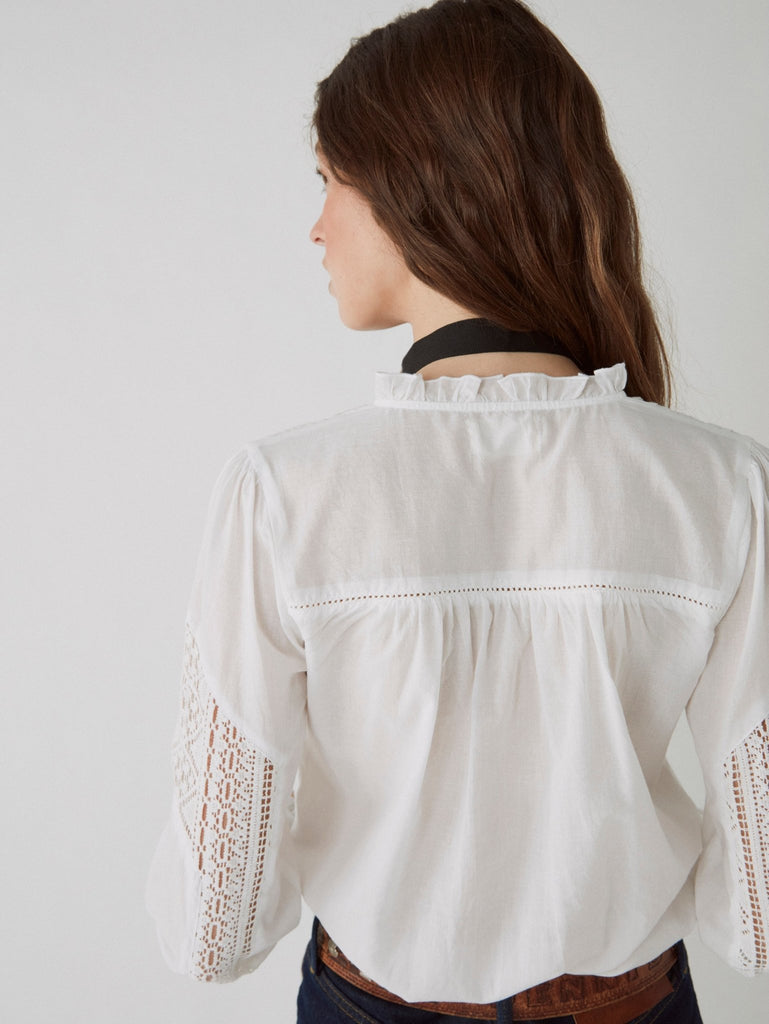 Lucille Blouse - Romantic White - Maison Hotel