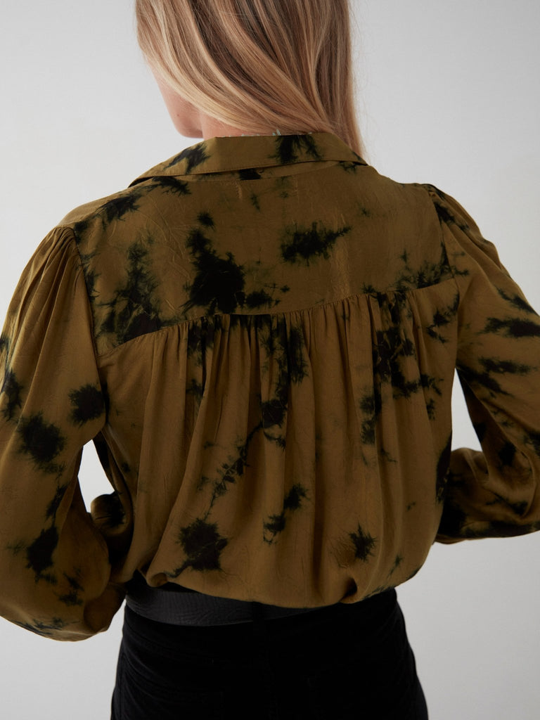 Luna Blouse - Mellow Dye Forest - Maison Hotel