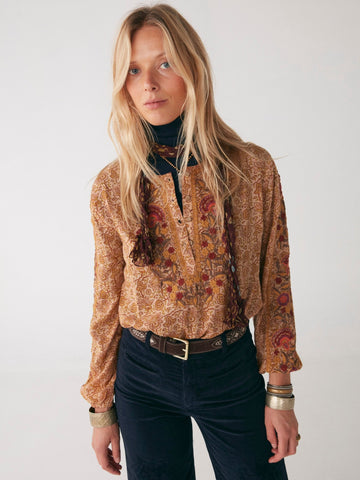 Manuela Blouse - Bikaner Moutard - Maison Hotel