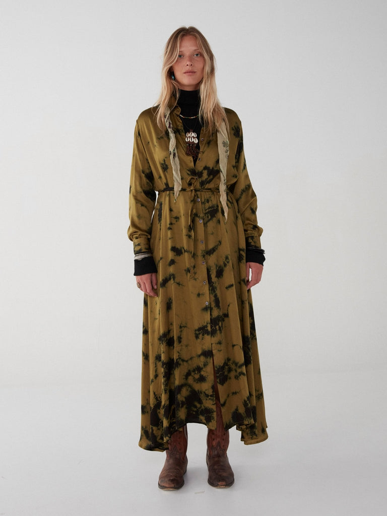 Marion Dress - Mellow Dye Forest - Maison Hotel