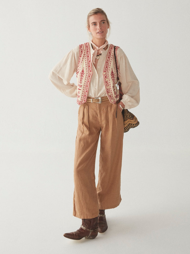 Marisa Pant - Berenson Light Brown - Maison Hotel