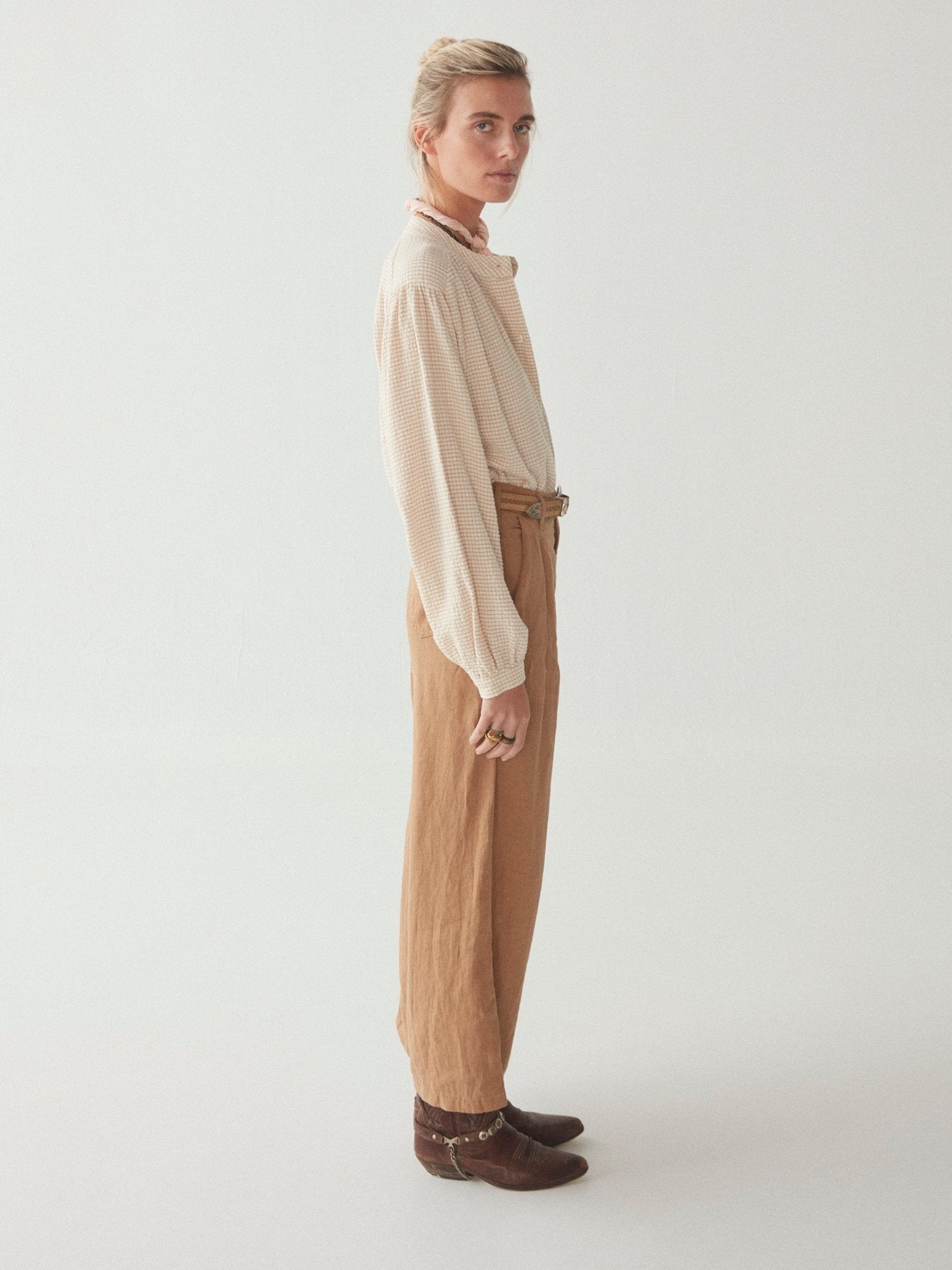 Marisa Pant - Berenson Light Brown - Maison Hotel