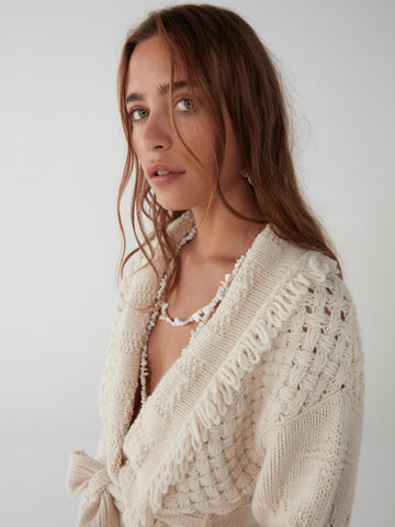 Noa Cardigan - Keaton - Cream - Maison Hotel