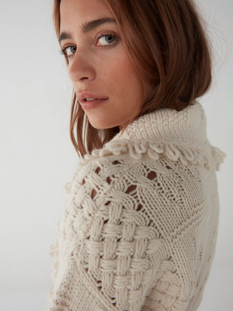 Noa Cardigan - Keaton - Cream - Maison Hotel