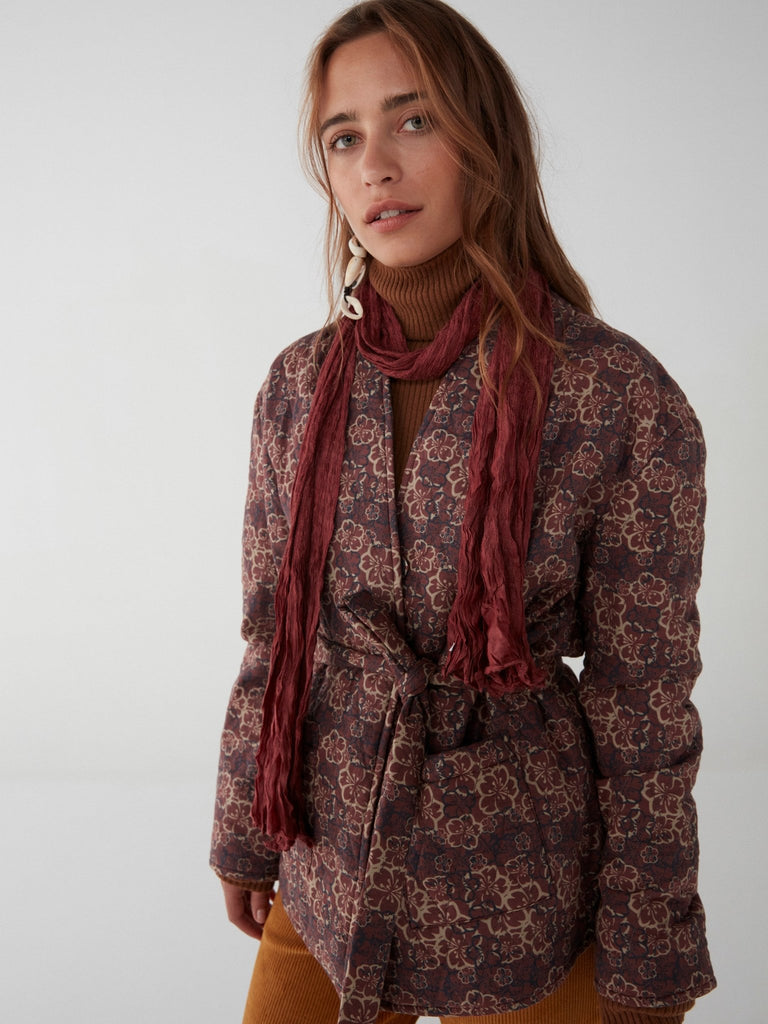 Noemi Jacket - Hawaii - Burgundy - Maison Hotel