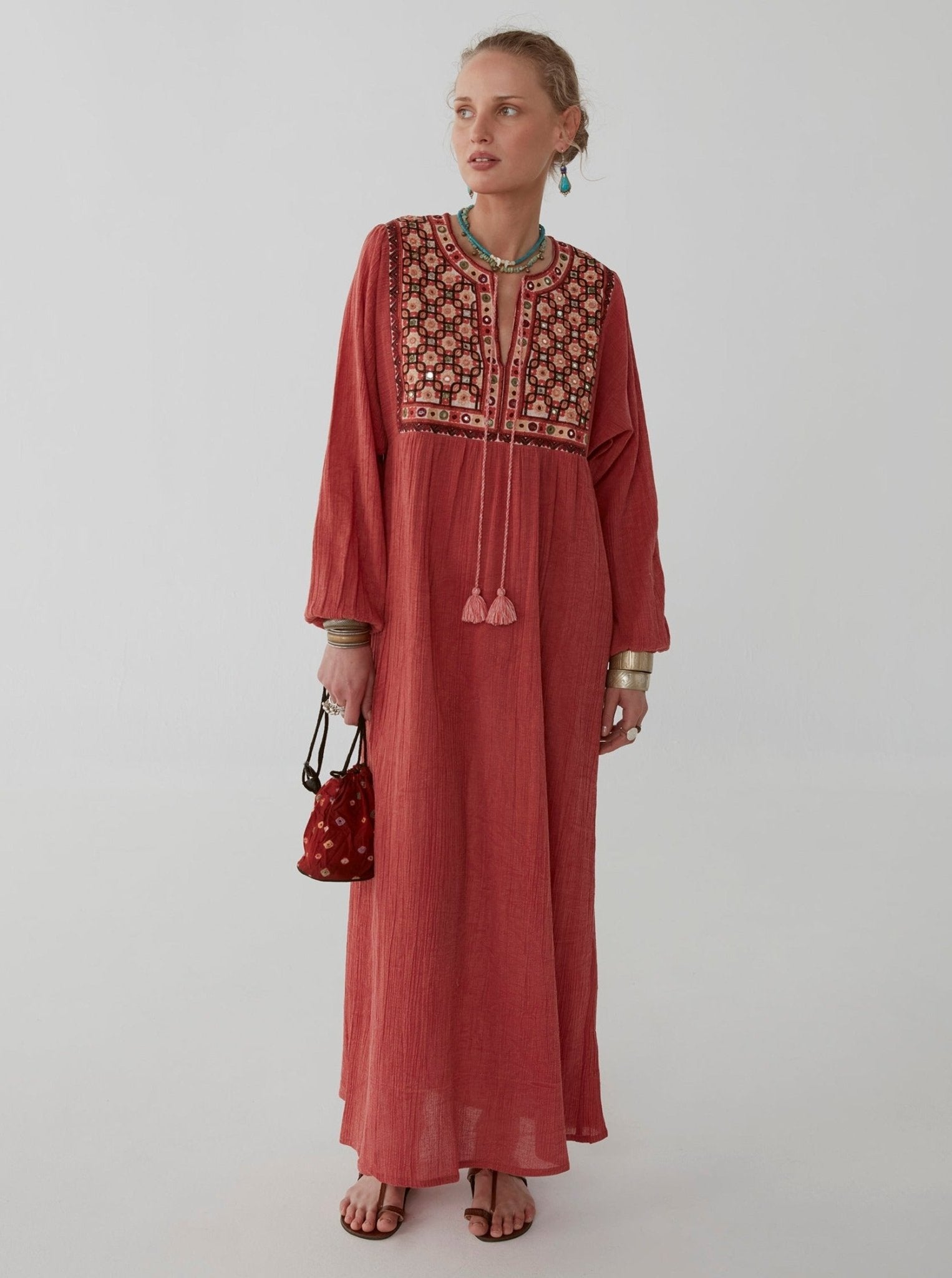 Pallenberg Dress - Paphos Chilly Red – Maison Hotel