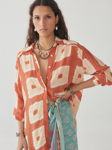 Palmira Blouse - Trapéze Terracota - Maison Hotel