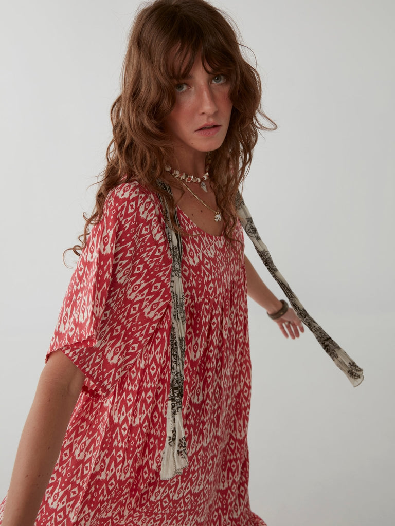 Patti Dress - Ikat Illes Gazpacho - Maison Hotel