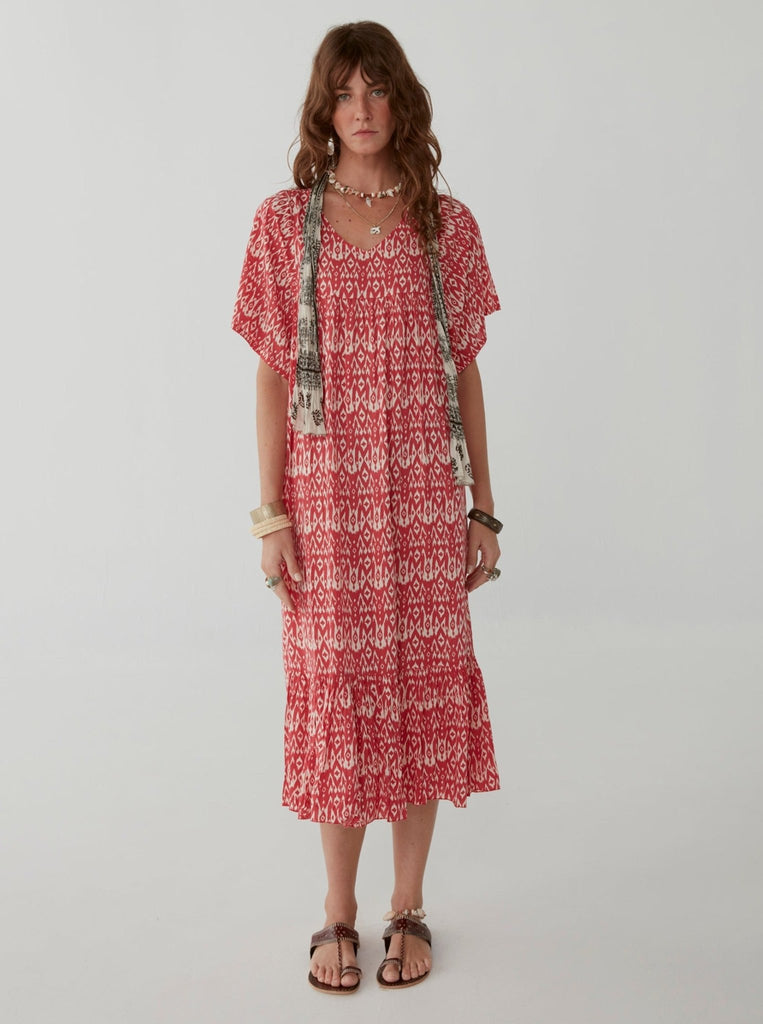 Patti Dress - Ikat Illes Gazpacho - Maison Hotel