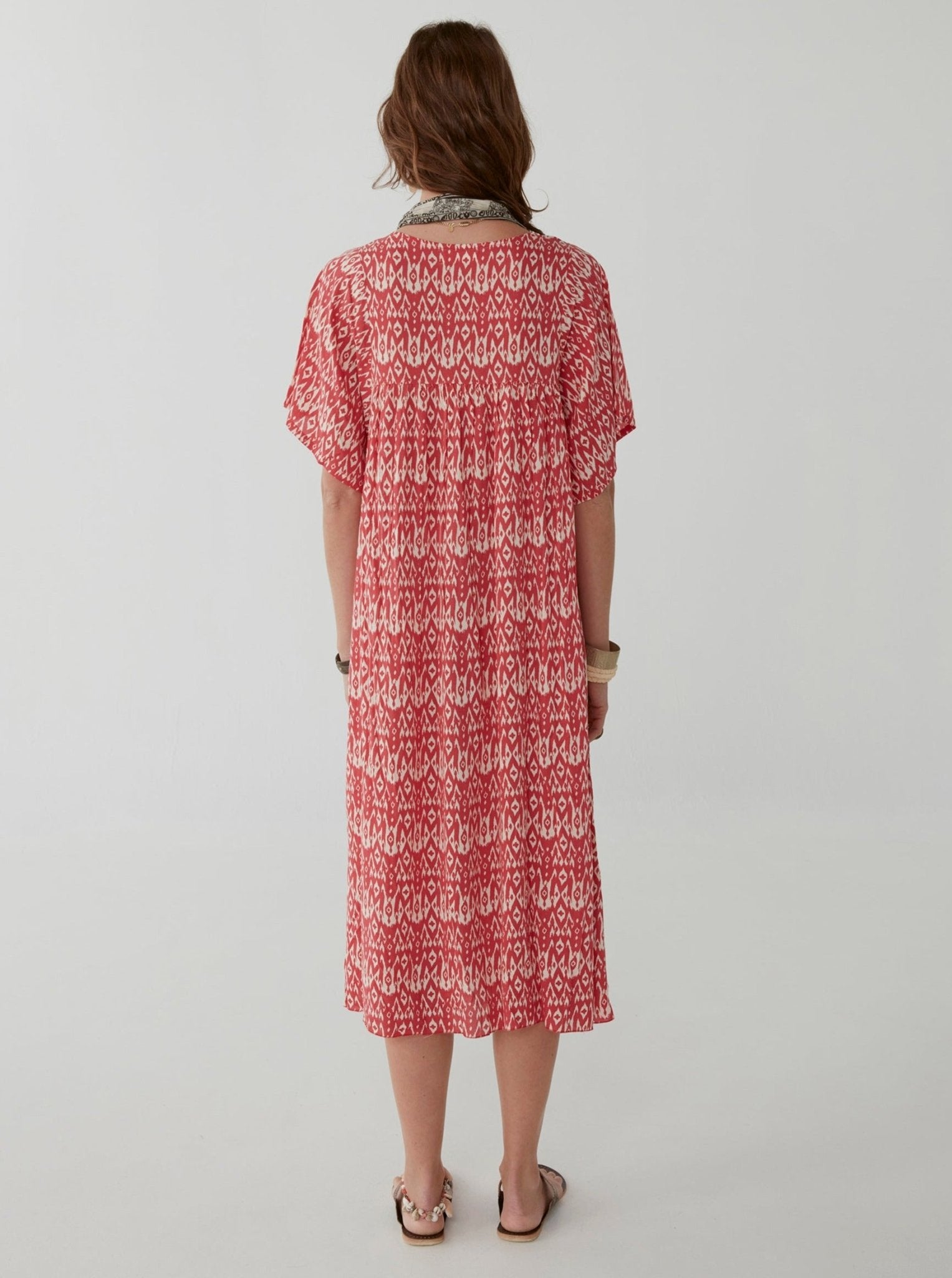 Patti Dress - Ikat Illes Gazpacho - Maison Hotel