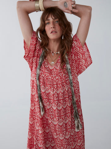 Patti Dress - Ikat Illes Gazpacho - Maison Hotel