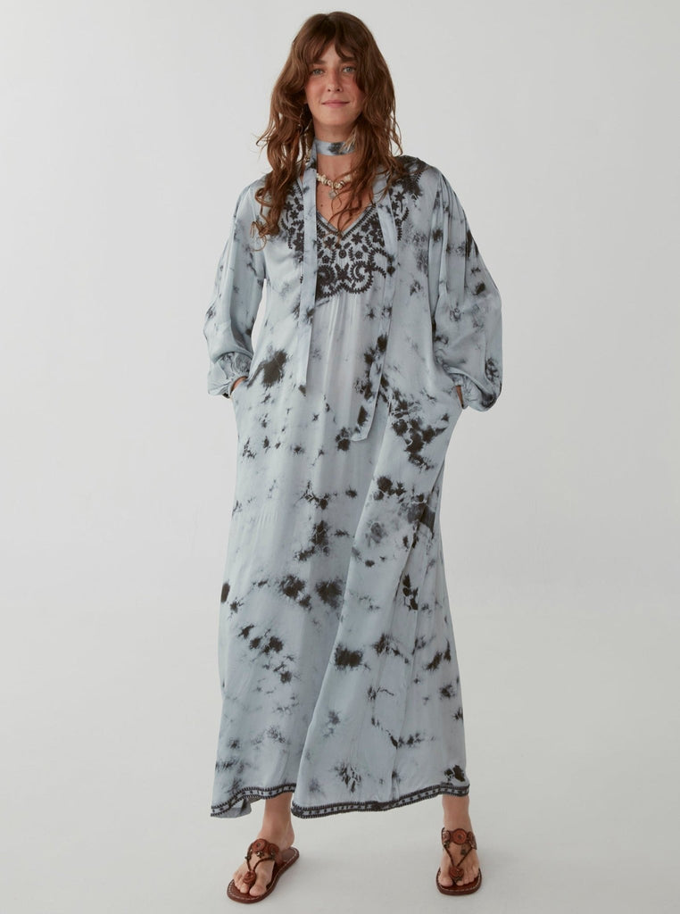 Pia Dress - Ajmer Dye Cloudy Blue - Maison Hotel