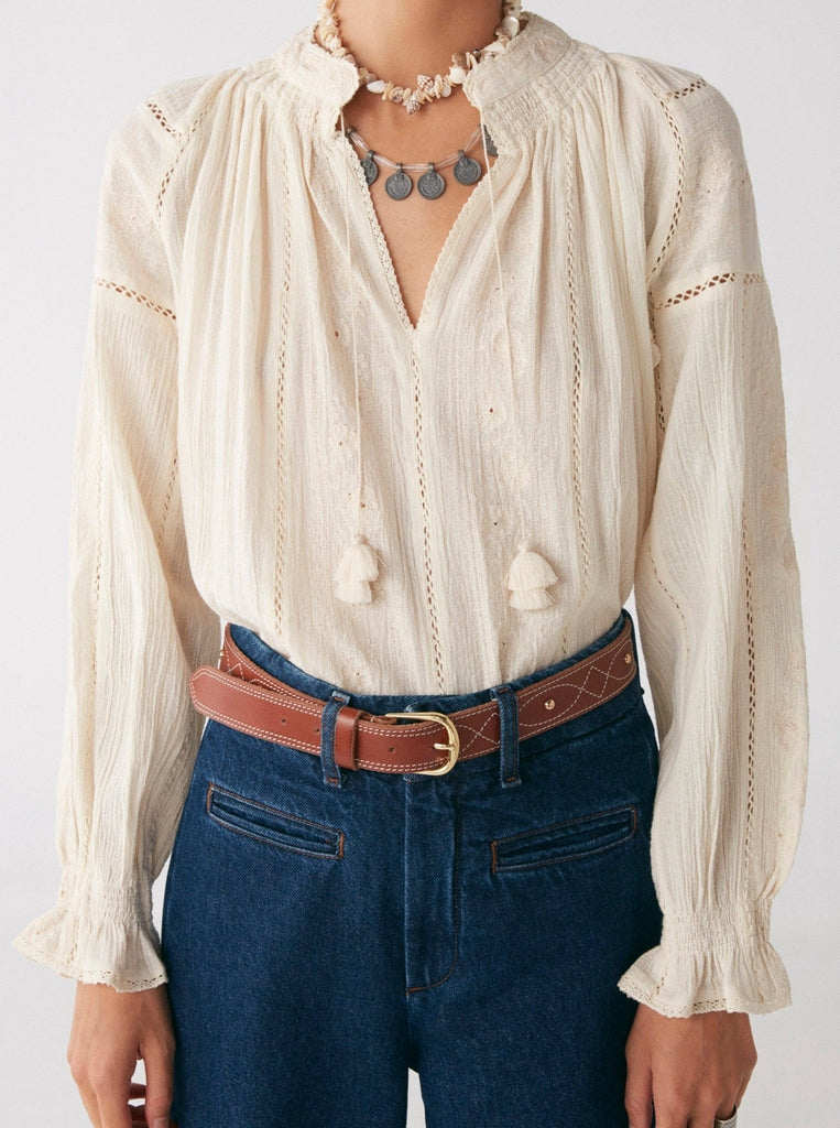 Regine Blouse - Nardo Ivoire - Maison Hotel