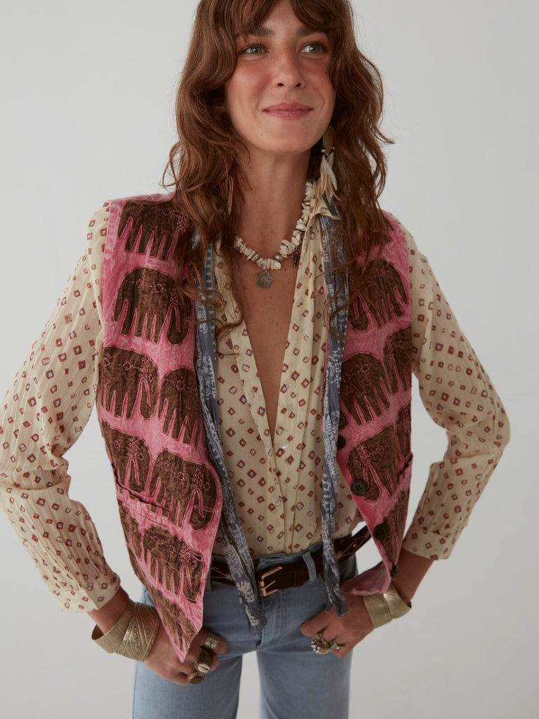 Ringo Vest - Siros Pink - Maison Hotel