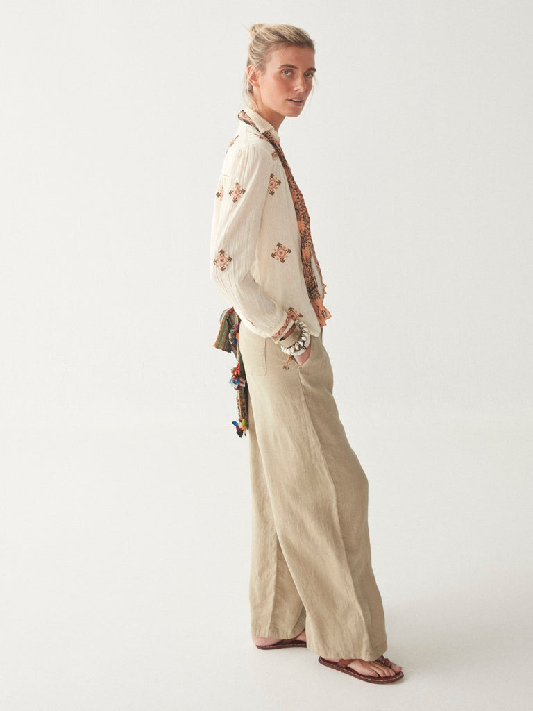 Rombo Blouse - Compass Ivory - Maison Hotel