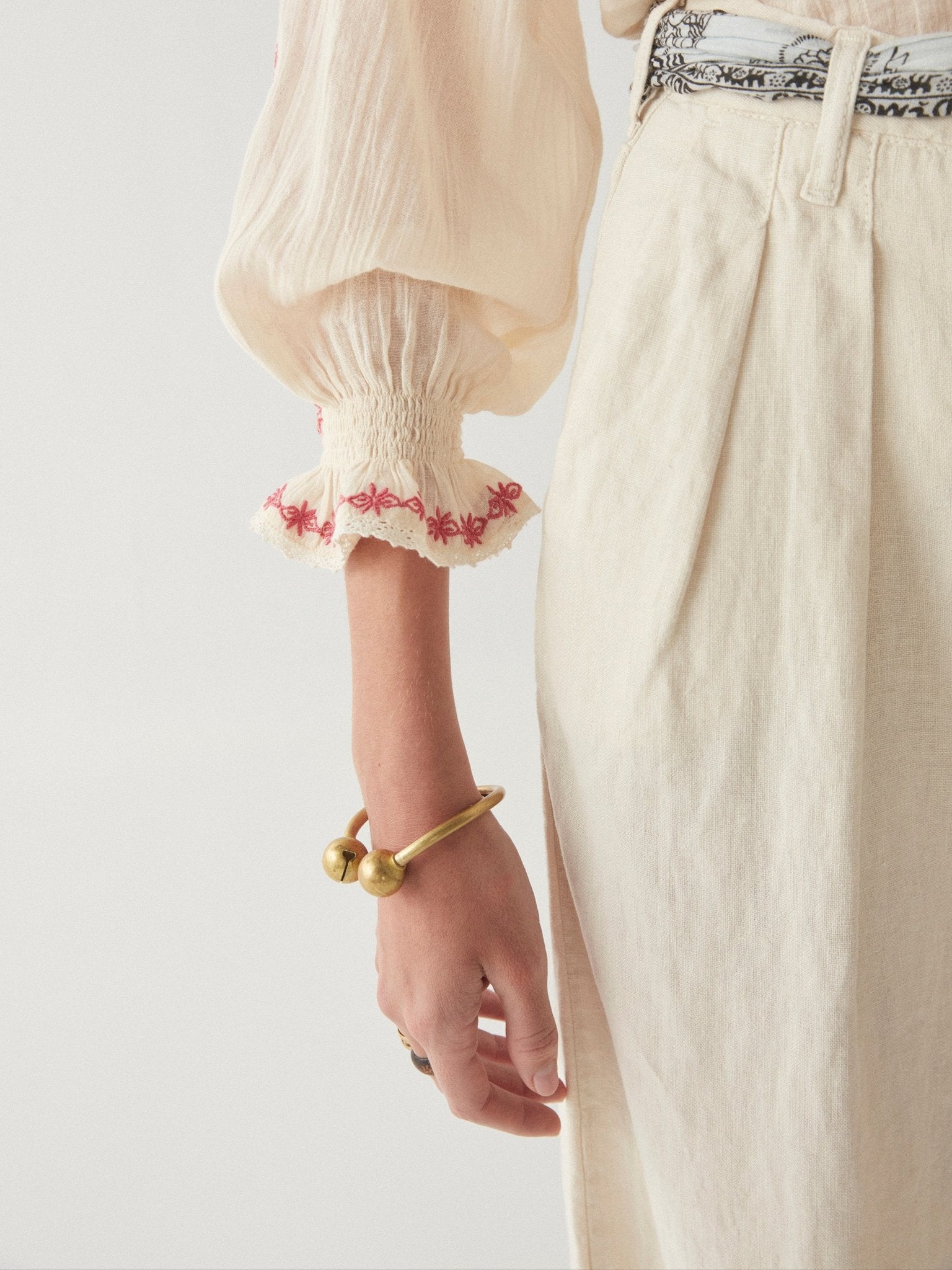 Sandrine Blouse - Primavera Rasberry - Maison Hotel