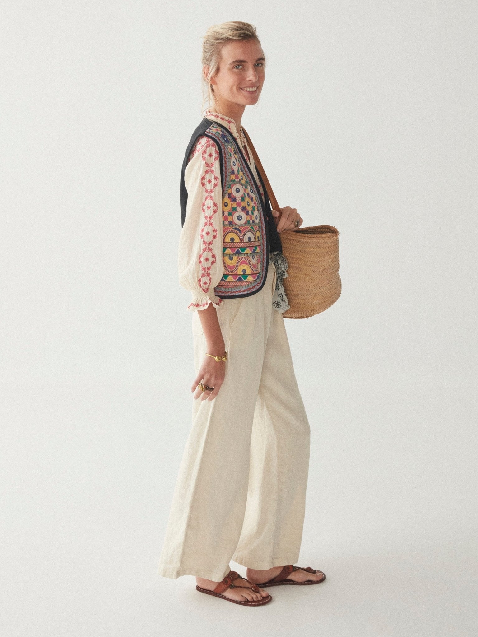 Sandrine Blouse - Primavera Rasberry - Maison Hotel