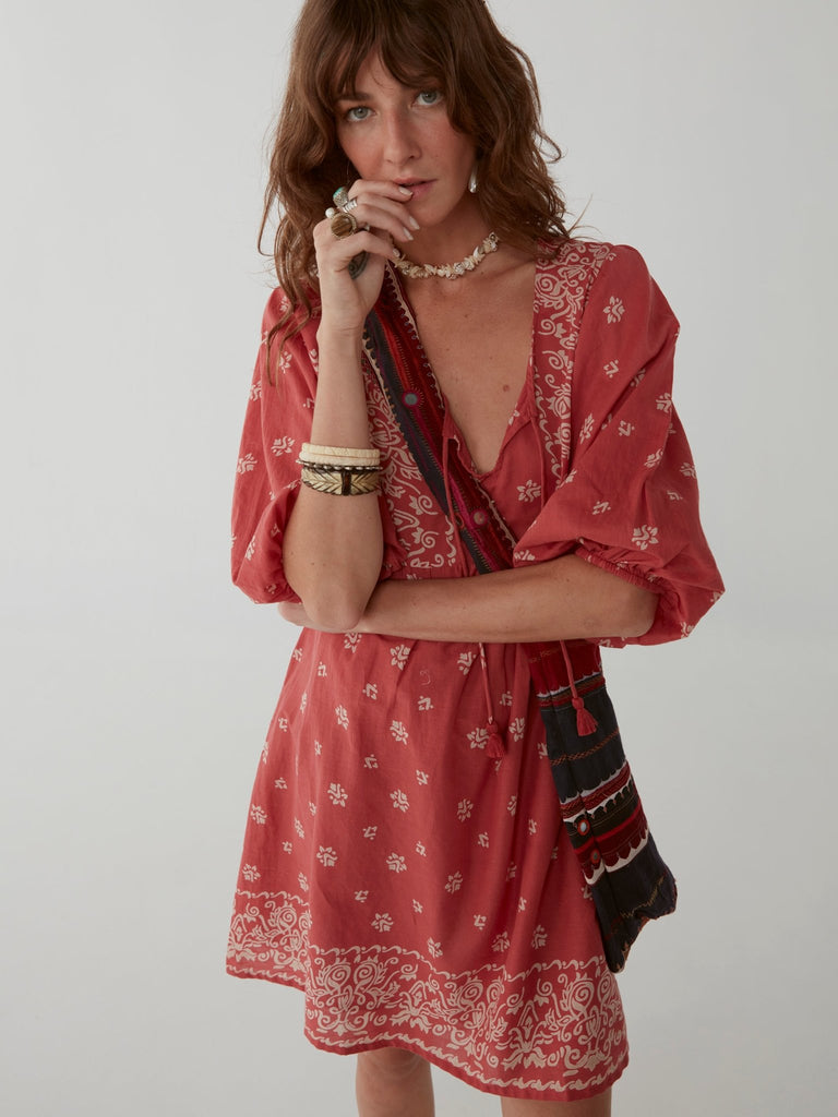 Sylvie Dress - Ethnic Tomato - Maison Hotel