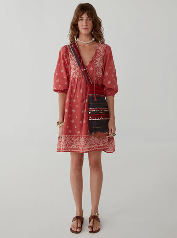 Sylvie Dress - Ethnic Tomato - Maison Hotel