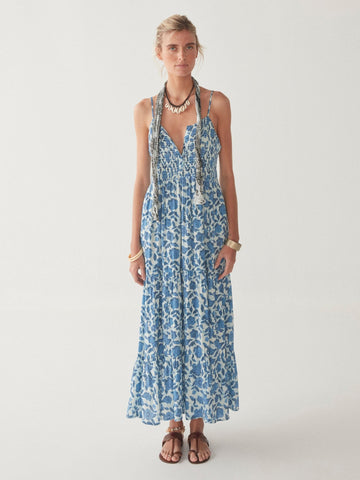 Vilma Dress - Blue Poppy - Maison Hotel