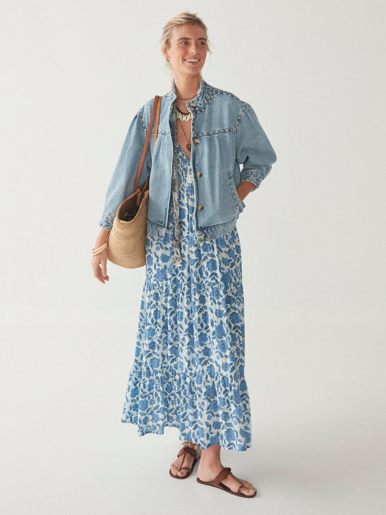 Vilma Dress - Blue Poppy - Maison Hotel