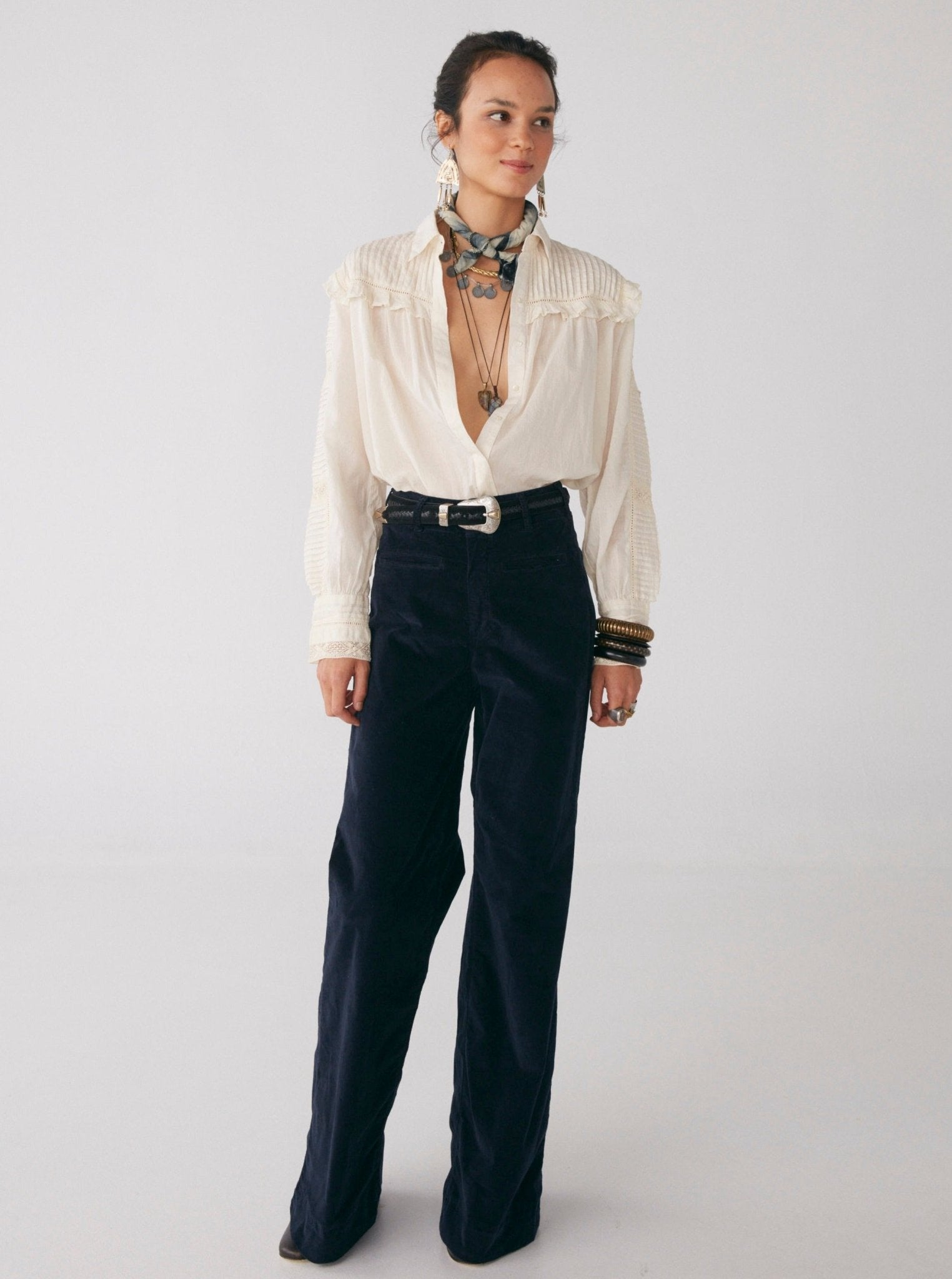 Yasti Blouse - Plisse Ivoire - Maison Hotel