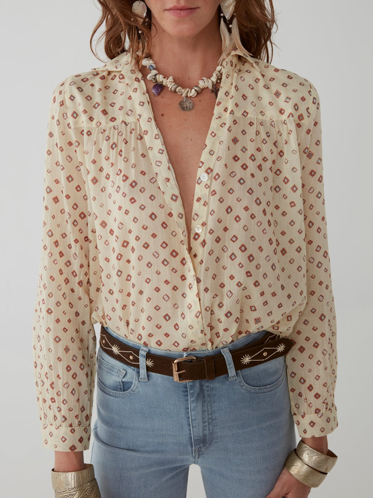 Ziggy Blouse - Bandhani Spring Kulfi - Maison Hotel