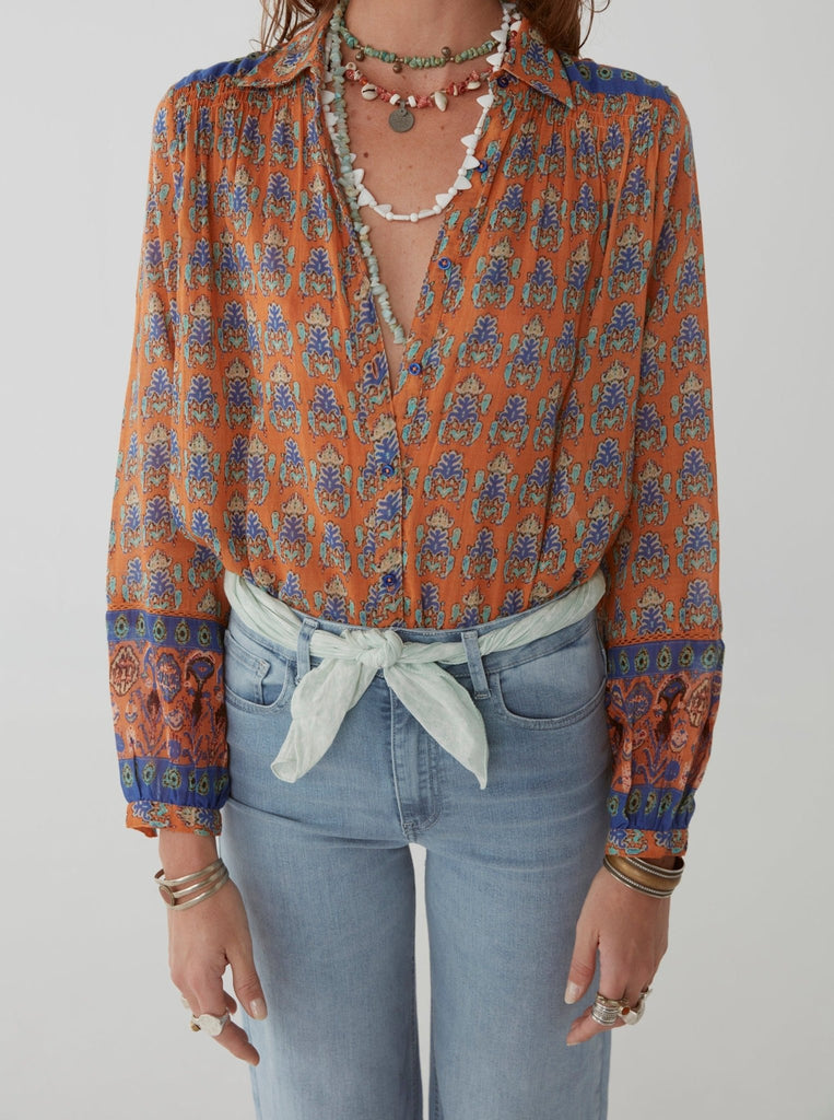 Ziggy Blouse - Sunset Papaya - Maison Hotel